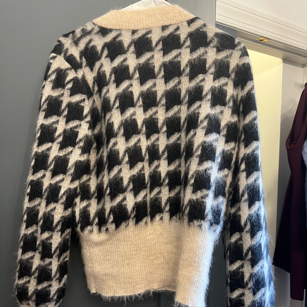 MaxMara Houndstooth Mohair Sweater